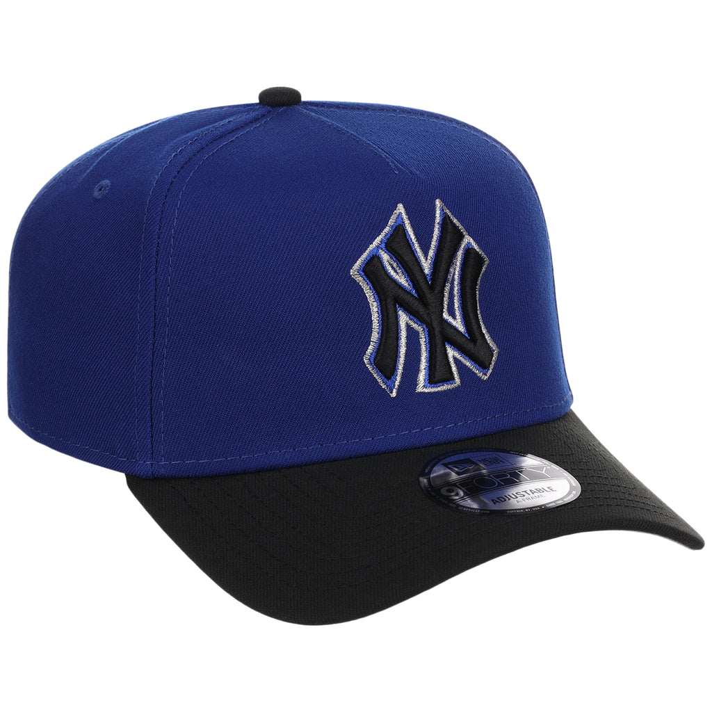 New York Yankees MLB Royal x Black FASHION CORE New Era 9FORTY A-Frame