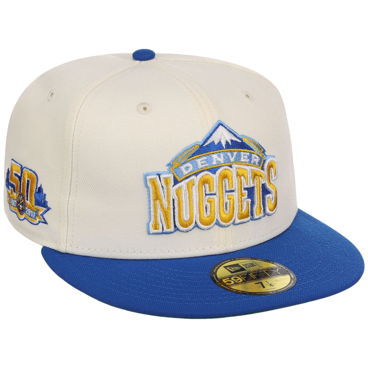 Denver Nuggets NBA Chrome OTC New Era 59FIFTY (Chrome/Blue)