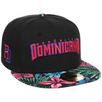 Crown the Country: Dominican Republic New Era 59FIFTY (Black/Floral) 'República Dominicana'