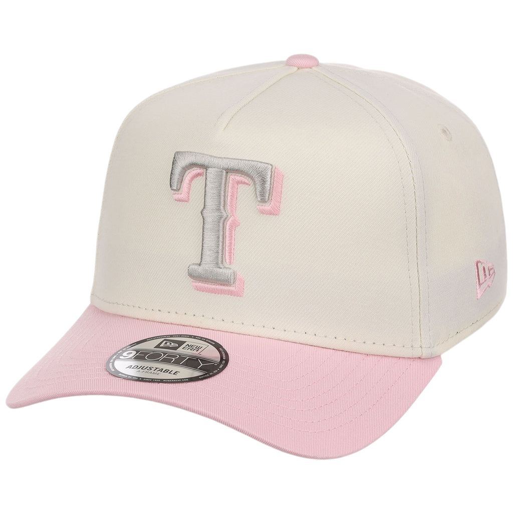 Texas Rangers MLB Chrome x Pink FASHION CORE New Era 9FORTY A-Frame