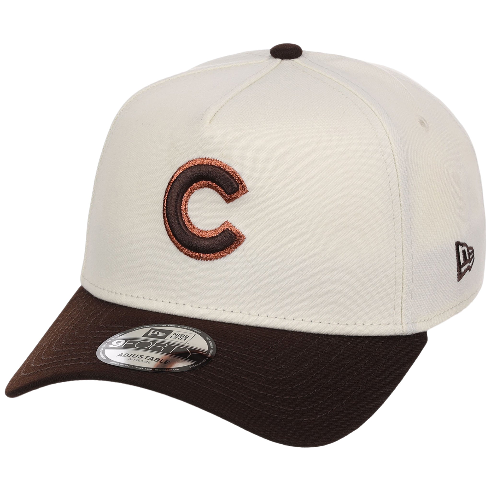 Chicago Cubs MLB Chrome x Burnt Wood FASHION CORE New Era 9FORTY A-Frame