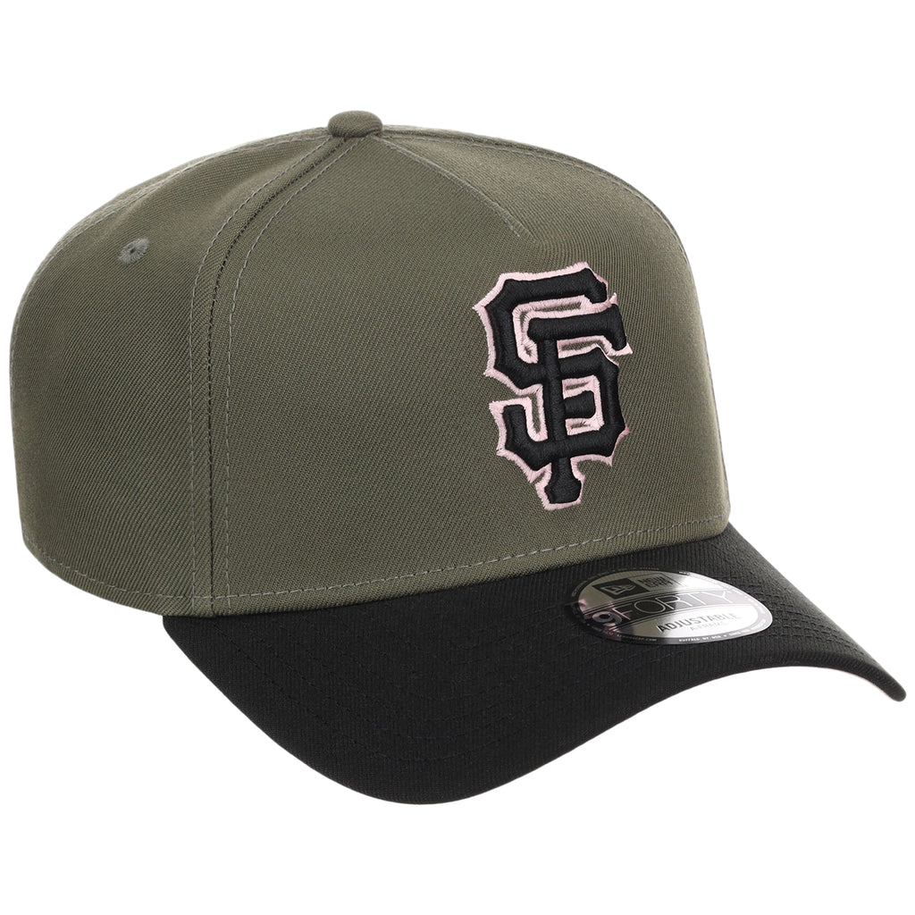 San Francisco Giants MLB Olive x Black & Pink FASHION CORE New Era 9FORTY A-Frame