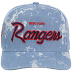 New York Rangers NHL Acid Wash Mitchell & Ness Pro Pinch