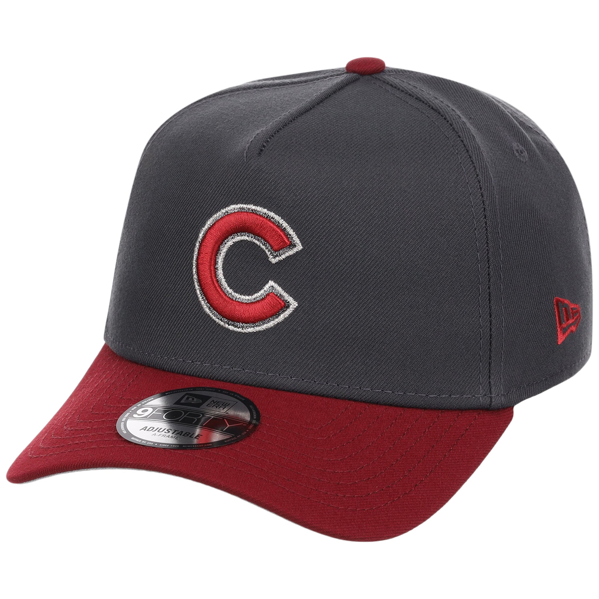 Chicago Cubs MLB Graphite x Cardinal FASHION CORE New Era 9FORTY A-Frame