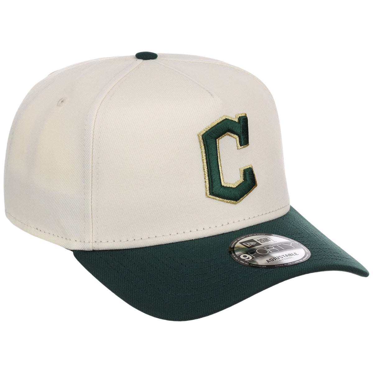 Cleveland Guardians MLB Chrome x Dark Green FASHION CORE New Era 9FORTY A-Frame