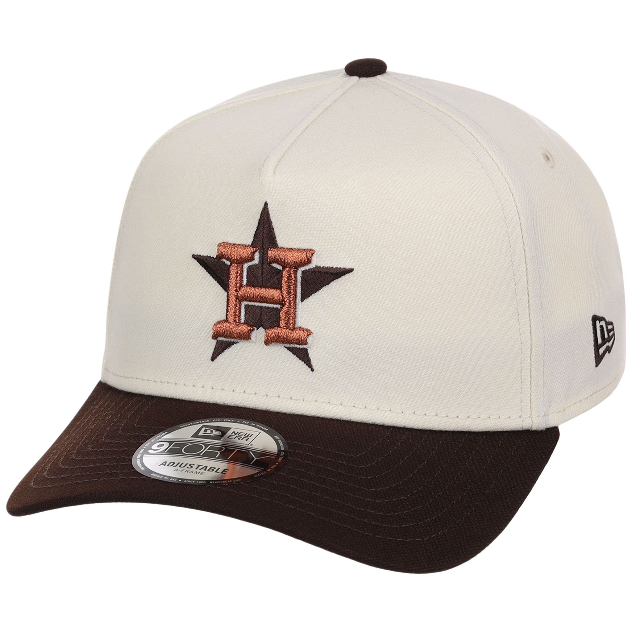 Houston Astros MLB Chrome x Burnt Wood FASHION CORE New Era 9FORTY A-Frame
