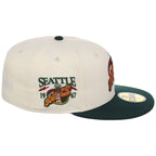 Seattle Supersonics NBA Chrome OTC New Era 59FIFTY (Chrome/Dark Green)