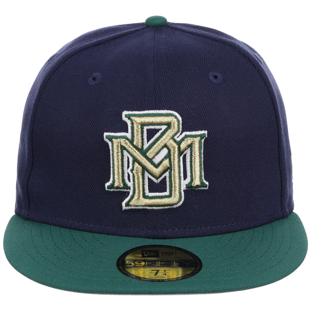 Milwaukee Brewers MLB Cooperstown Authentic Collection New Era 59FIFTY (Navy/Green)