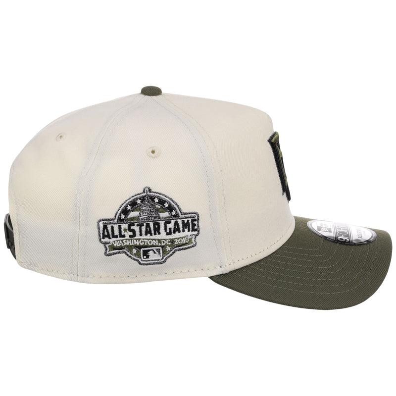 Washington Nationals MLB Chrome Olive New Era 9FORTY – LidsHatDrop
