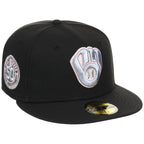 Milwaukee Brewers MLB Pewter Skies New Era 59FIFTY