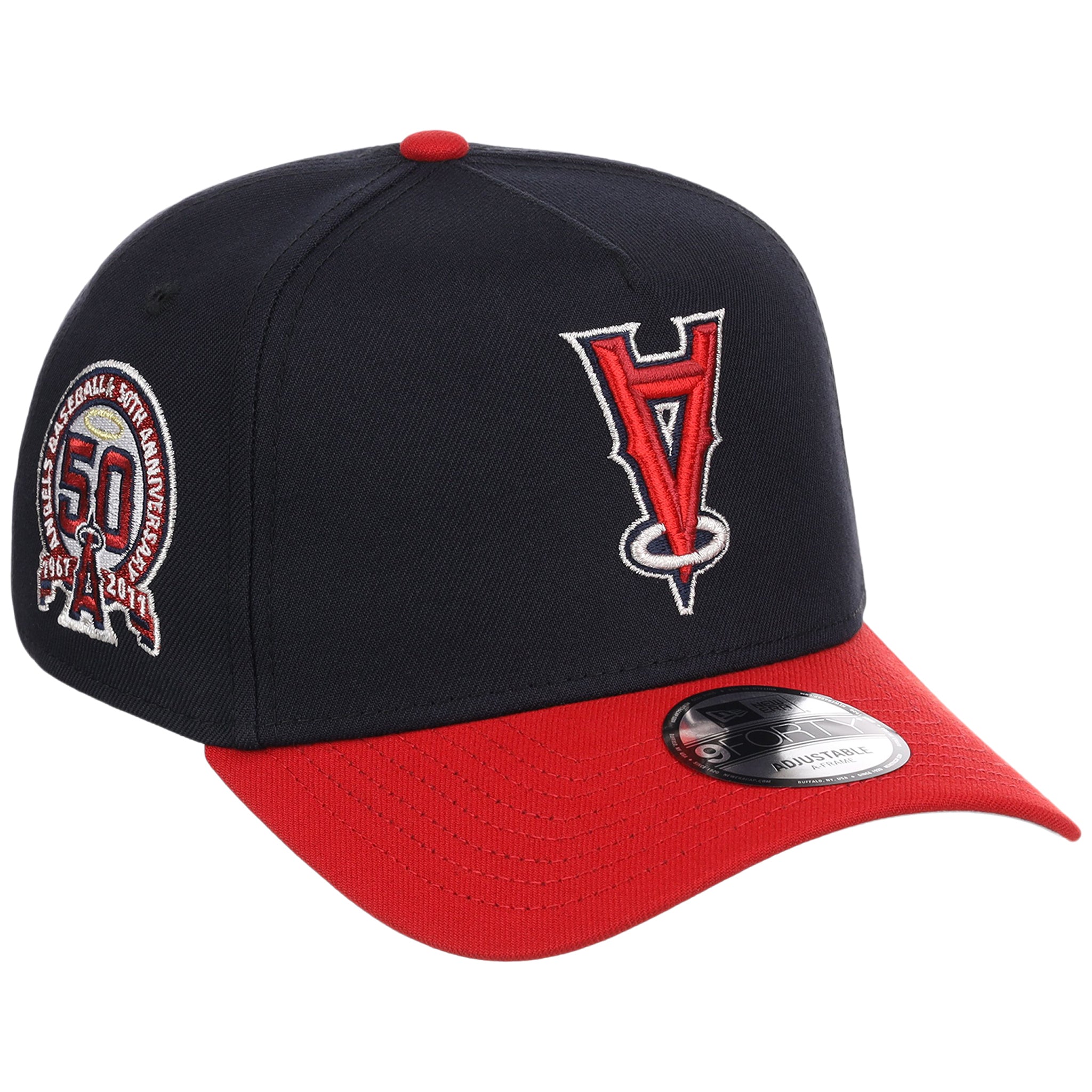 Anaheim Angels MLB Flipmode 2.0 New Era 9FORTY A-Frame (Navy/Red/Gray)