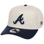 Atlanta Braves MLB Chrome x Navy FASHION CORE New Era 9FORTY A-Frame