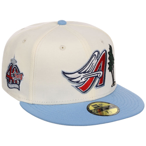 Anaheim Angels Crown the City New Era 59FIFTY Palm Tree (Chrome/Sky/Gray)