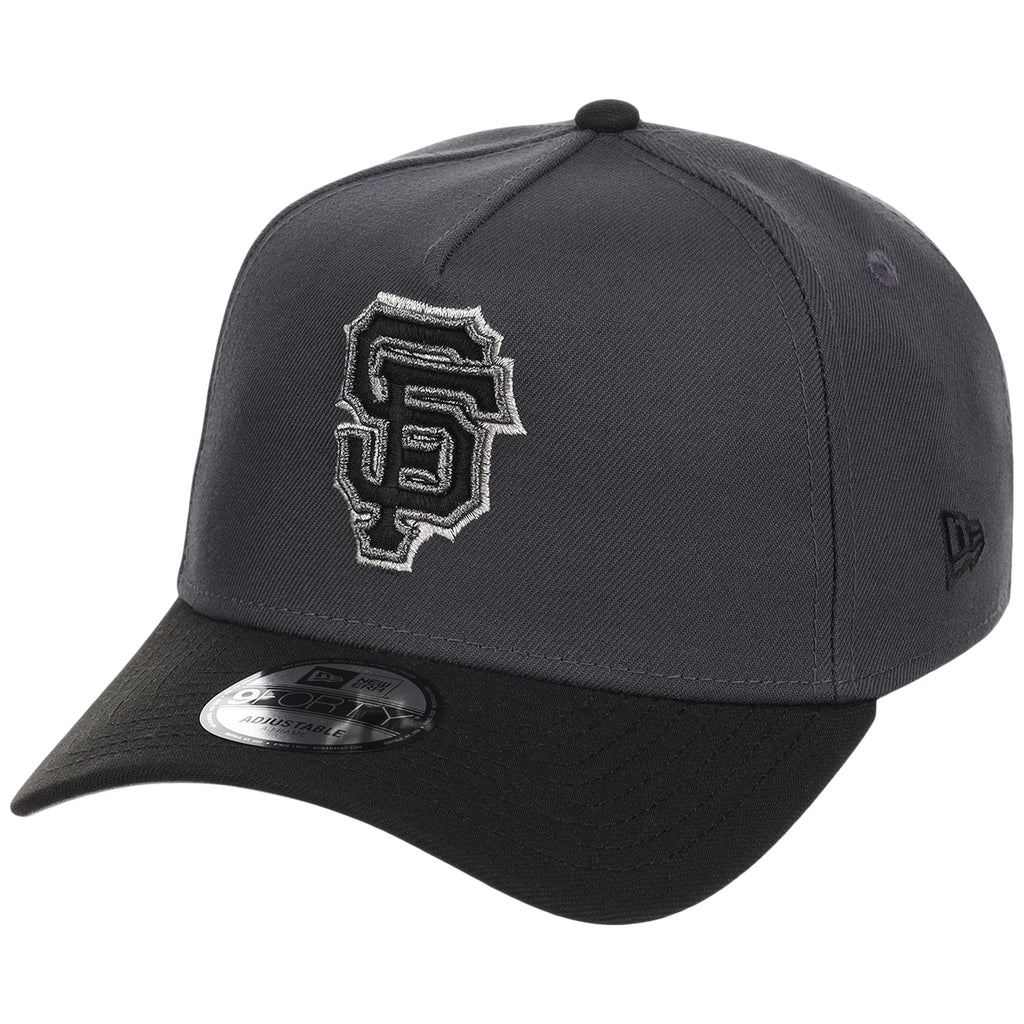 San Francisco Giants MLB Graphite x Black FASHION CORE New Era 9FORTY A-Frame