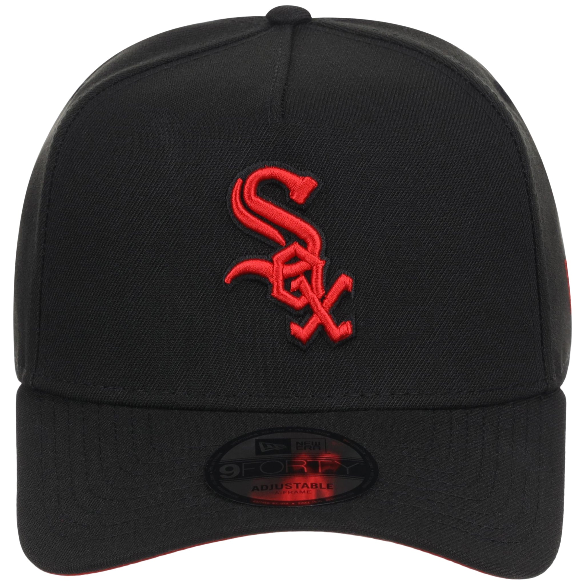 Chicago White Sox MLB Black x Red FASHION CORE New Era 9FORTY A-Frame