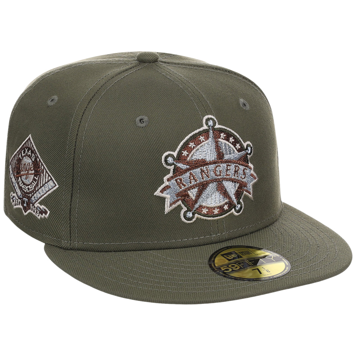 Texas Rangers MLB Olive Alloy New Era 59FIFTY