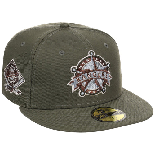 Texas Rangers MLB Olive Alloy New Era 59FIFTY