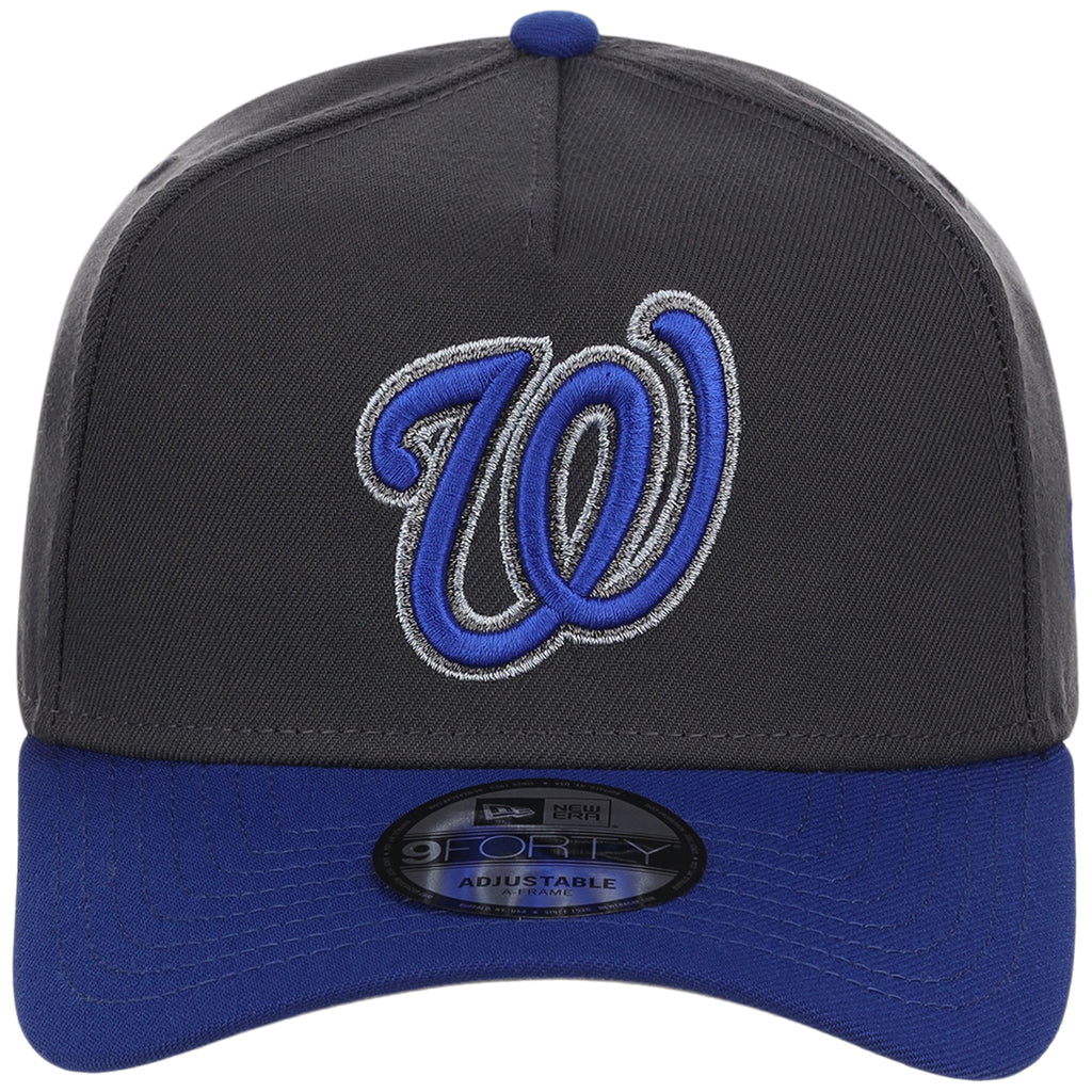 Washington Nationals MLB Graphite x Royal FASHION CORE New Era 9FORTY A-Frame
