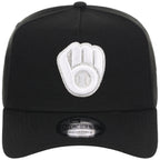 Milwaukee Brewers MLB Black x White FASHION CORE New Era 9FORTY A-Frame