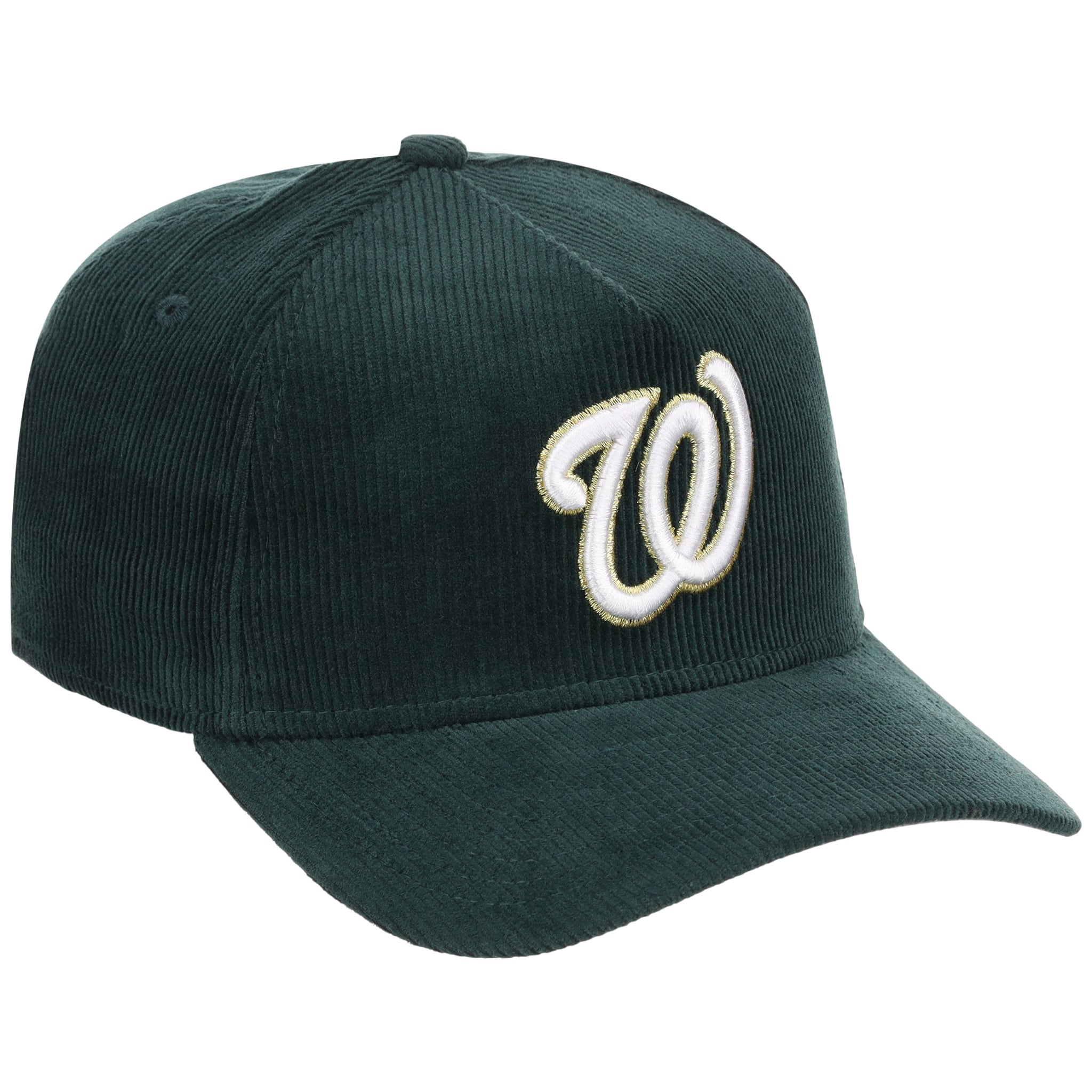 Washington Nationals MLB Dark Green Cord FASHION CORE New Era 9FORTY A-Frame