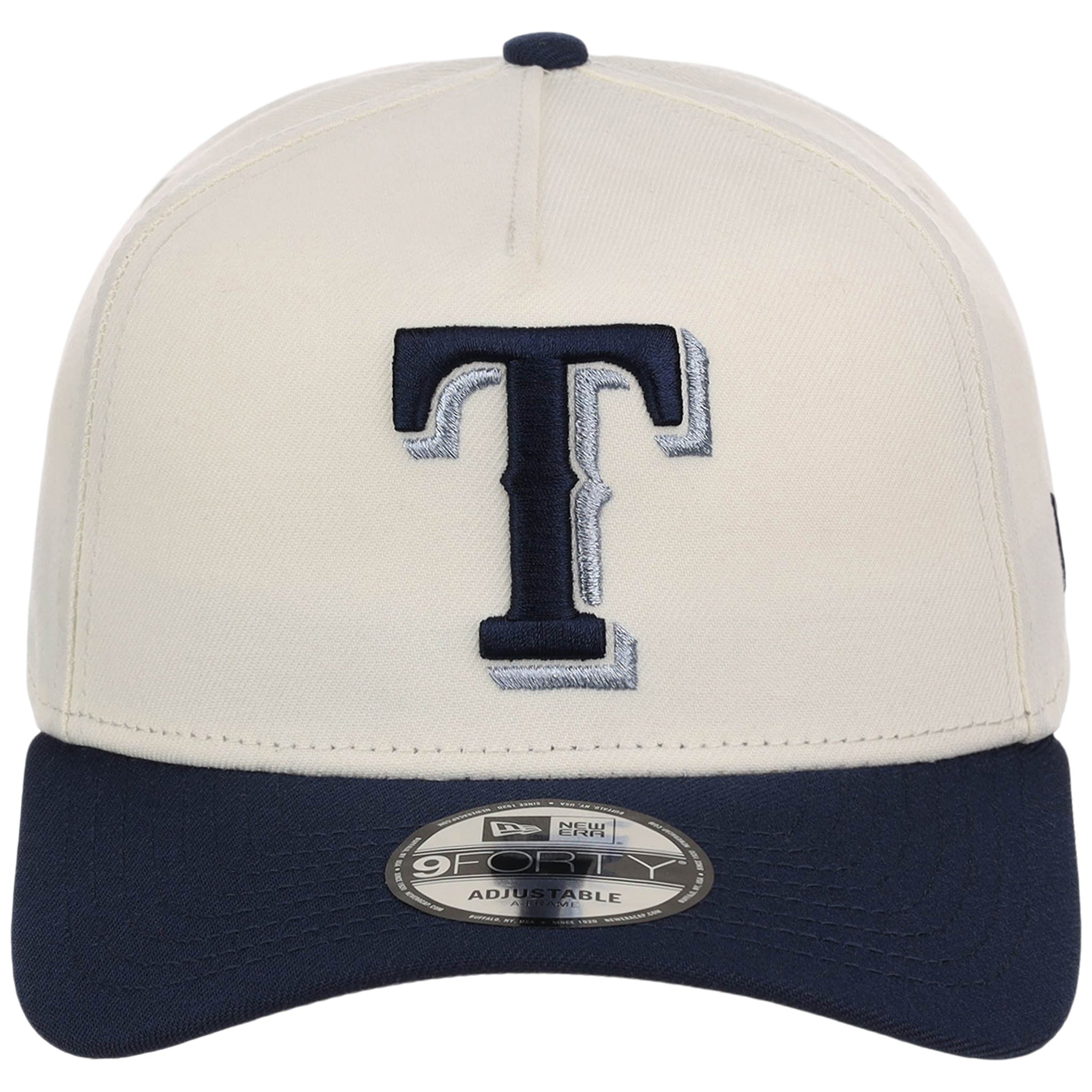 Texas Rangers MLB Chrome x Navy FASHION CORE New Era 9FORTY A-Frame
