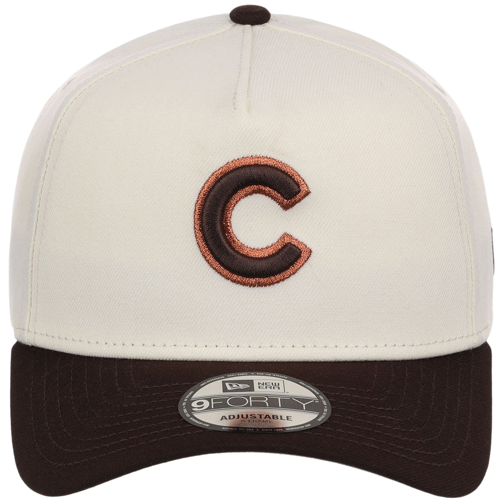 Chicago Cubs MLB Chrome x Burnt Wood FASHION CORE New Era 9FORTY A-Frame