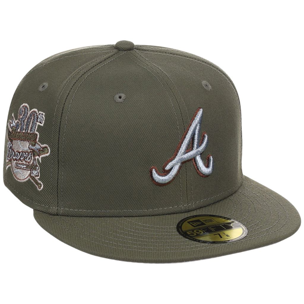 Atlanta Braves MLB Olive Alloy New Era 59FIFTY