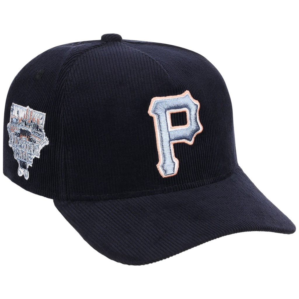 Pittsburgh Pirates MLB Peach Ice Navy Cord New Era 9FORTY A-Frame – 1