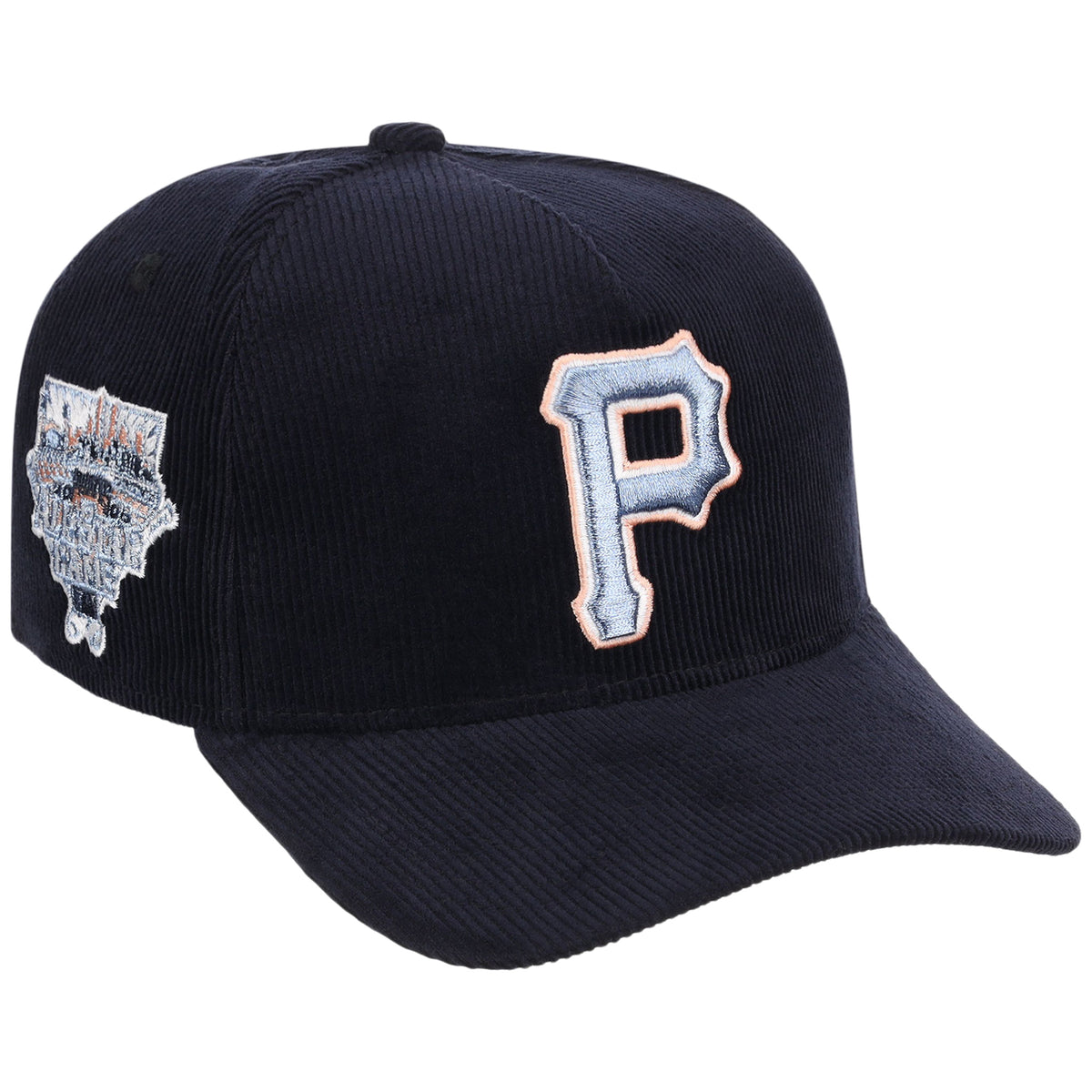 Pittsburgh Pirates MLB Peach Ice Navy Cord New Era 9FORTY A-Frame