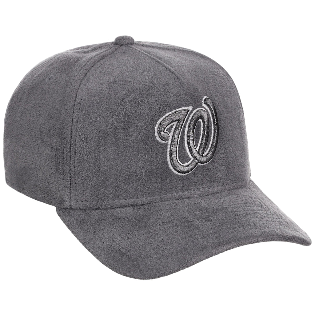 Washington Nationals MLB Gray x Suede FASHION CORE New Era 9FORTY A-Frame