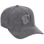 Washington Nationals MLB Gray x Suede FASHION CORE New Era 9FORTY A-Frame