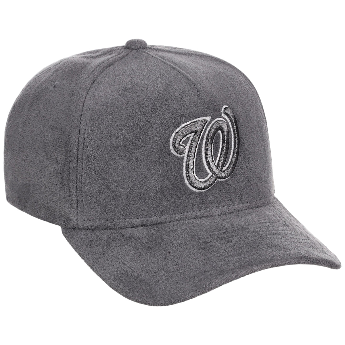 Washington Nationals MLB Gray x Suede FASHION CORE New Era 9FORTY A-Frame