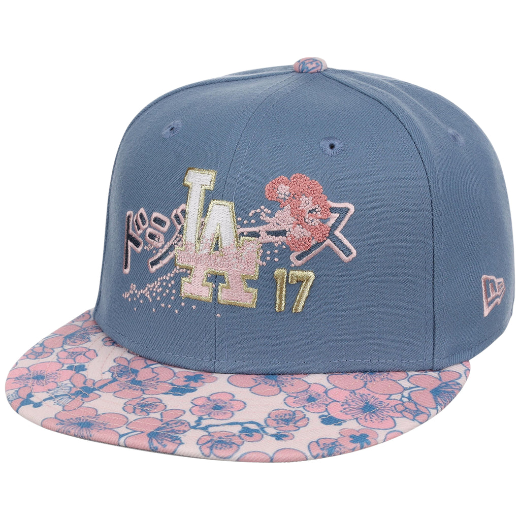 Los Angeles Dodgers Pacific Canvas New Era 59FIFTY (Indigo/Floral)