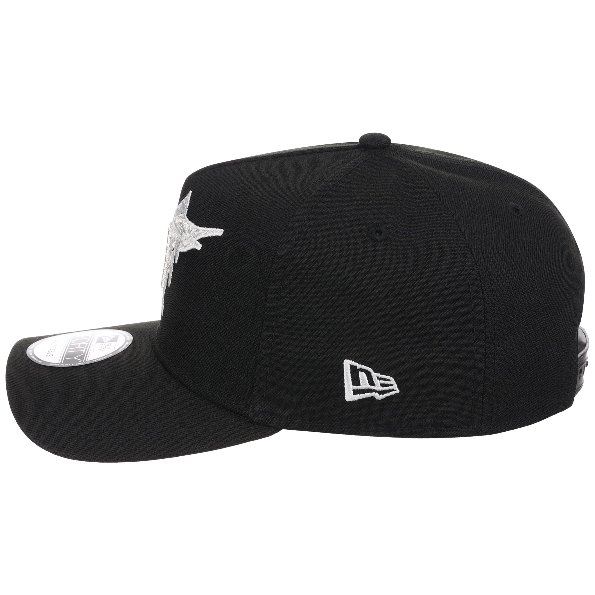 Miami Marlins MLB Black x White FASHION CORE New Era 9FORTY A-Frame