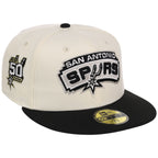 San Antonio Spurs NBA Chrome OTC New Era 59FIFTY (Chrome/Black)