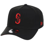 Seattle Mariners MLB Black x Red FASHION CORE New Era 9FORTY A-Frame