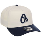 Baltimore Orioles MLB Chrome x Navy FASHION CORE New Era 9FORTY A-Frame