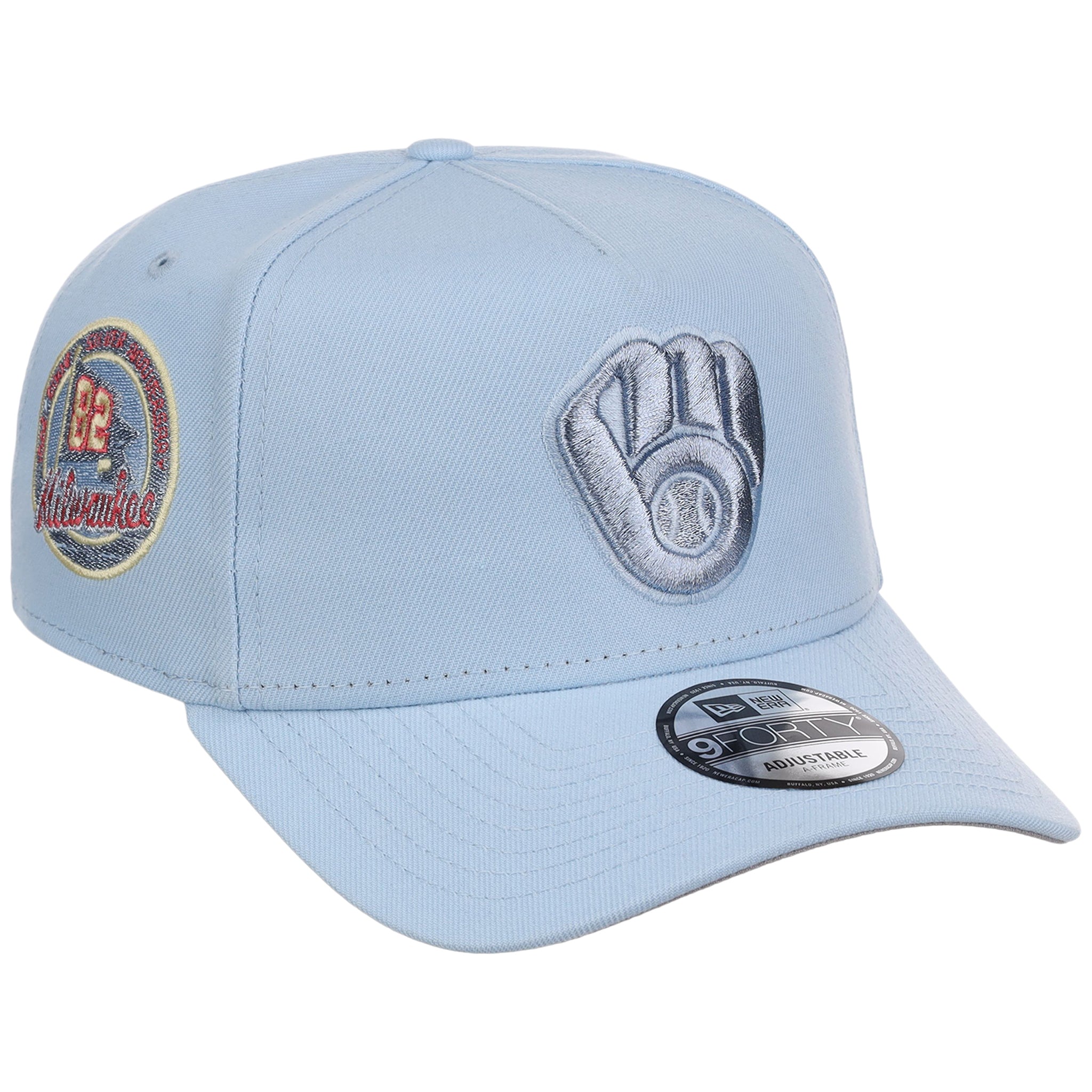 Milwaukee Brewers MLB Glacial Blue New Era 9FORTY A-Frame