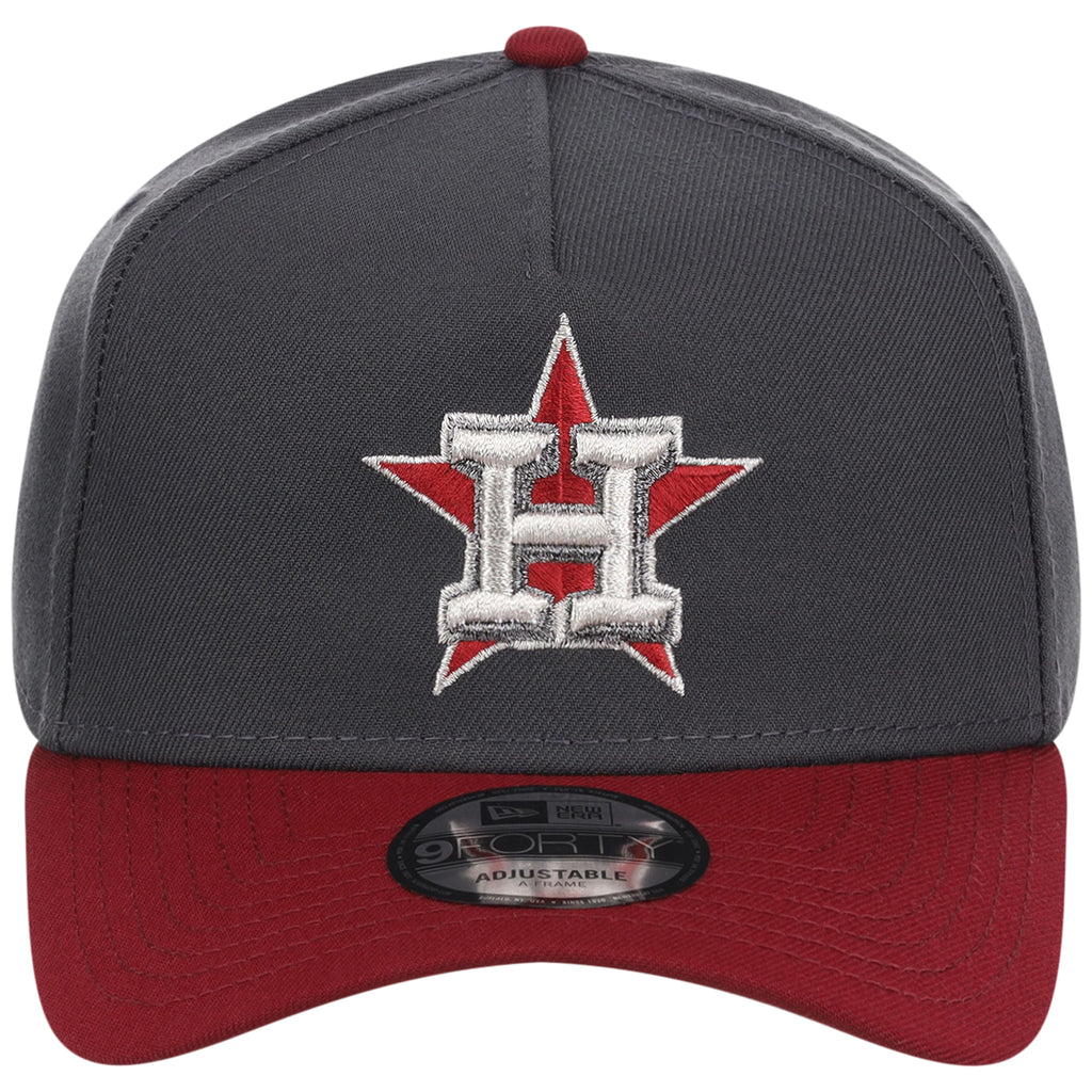 Houston Astros MLB Graphite x Cardinal FASHION CORE New Era 9FORTY A-Frame