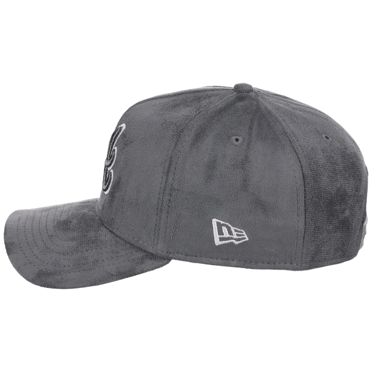 Atlanta Braves MLB Gray x Suede FASHION CORE New Era 9FORTY A-Frame