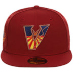 Arizona Diamondbacks Phoenix Crown the City New Era 59FIFTY (Red/Red)