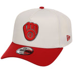 Milwaukee Brewers MLB Chrome x Red FASHION CORE New Era 9FORTY A-Frame