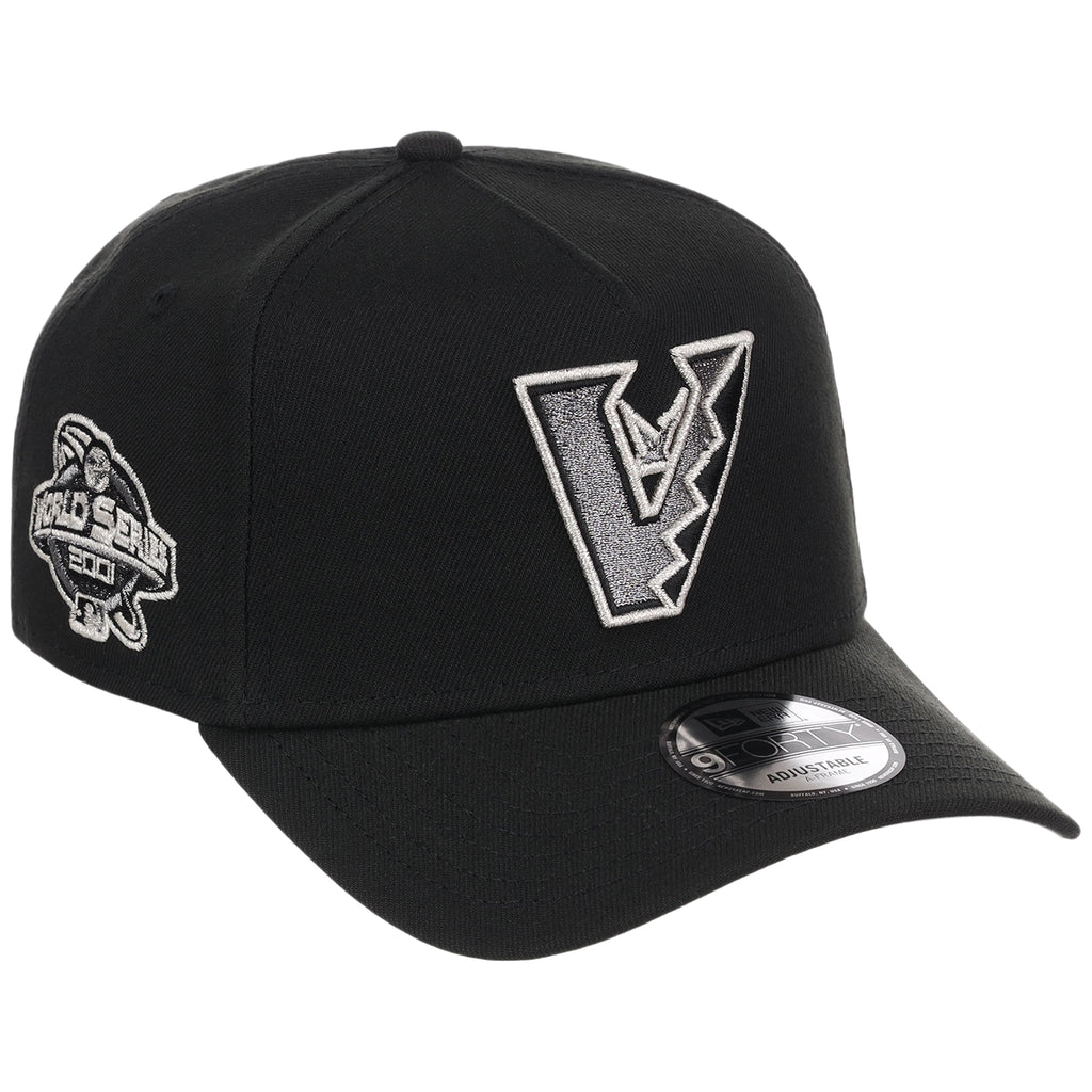 Arizona Diamondbacks MLB Flipmode 2.0 Liquid Titanium New Era 9FORTY A-Frame (Black/Black/Gray)