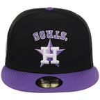 Houston Astros Side A: Track One New Era 59FIFTY (Black/Purple) 'Stros