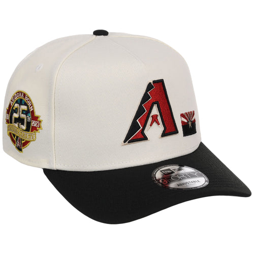 Arizona Diamondbacks Phoenix Crown the City New Era 9FORTY A-Frame (Chrome/Black)