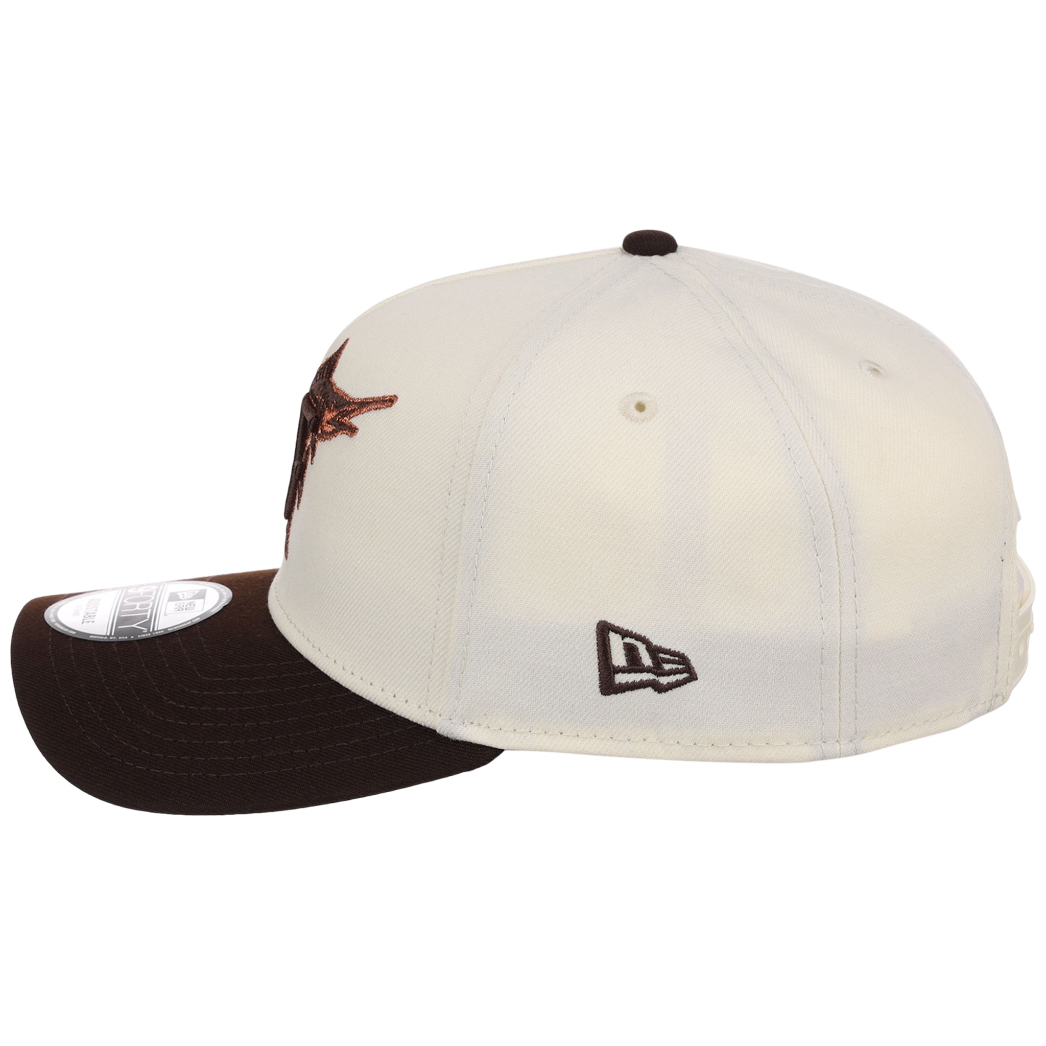 Miami Marlins MLB Chrome x Burnt Wood FASHION CORE New Era 9FORTY A-Frame