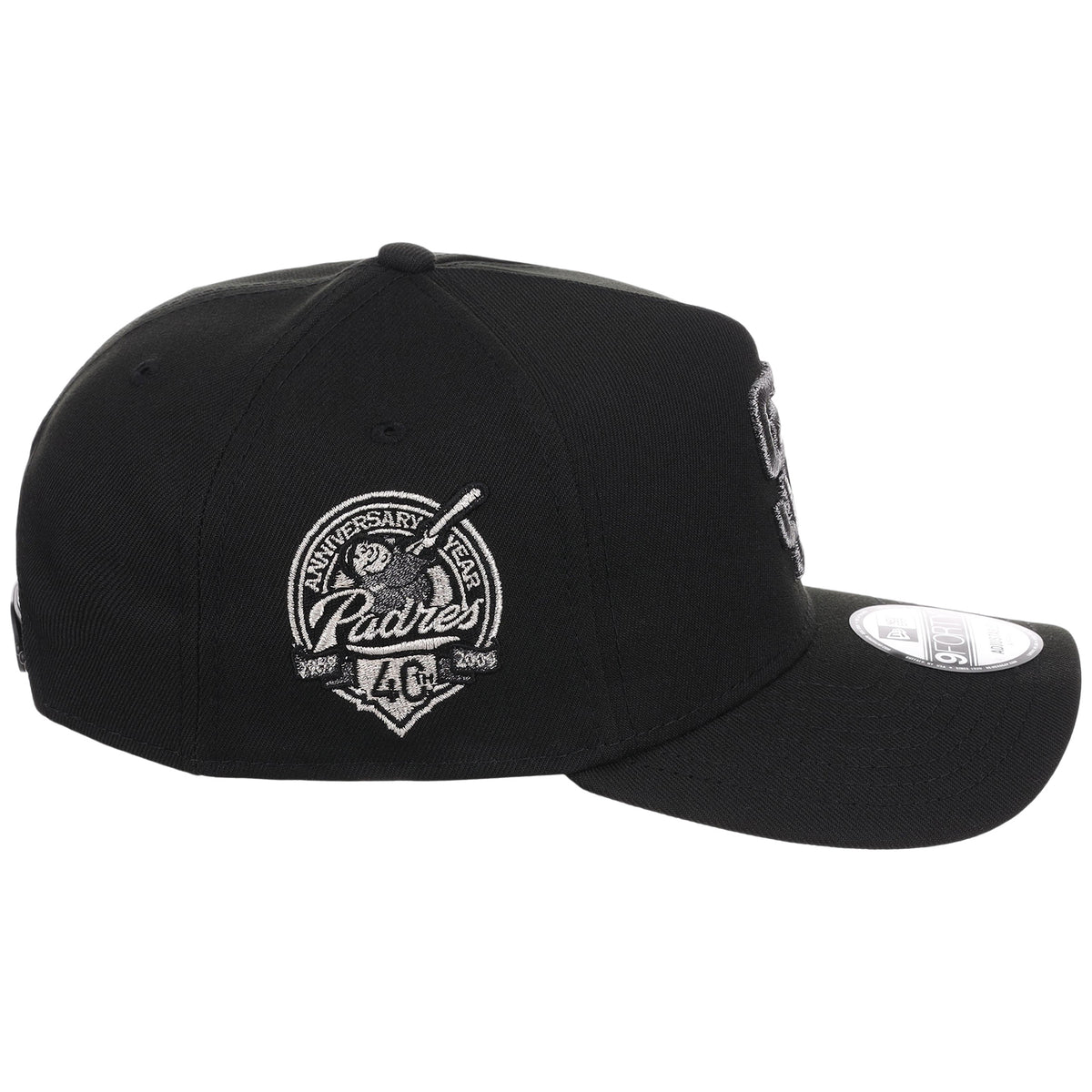San Diego Padres MLB Liquid Titanium New Era 9FORTY A-Frame