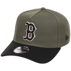 Boston Red Sox MLB Olive x Black & Pink FASHION CORE New Era 9FORTY A-Frame