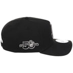 Texas Rangers MLB Flipmode 2.0 Liquid Titanium New Era 9FORTY A-Frame (Black/Black/Gray)