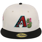 Arizona Diamondbacks Phoenix Crown the City New Era 59FIFTY (Chrome/Black)